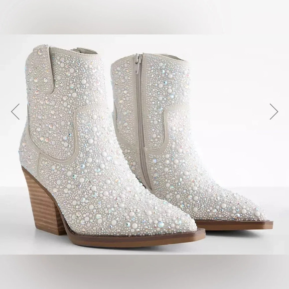 Kady Glitz Shoes - Kady Glitz Western Ankle Boot, Sz 7 NWOB